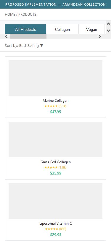 Proposed Implementation — Collection Filter Bar